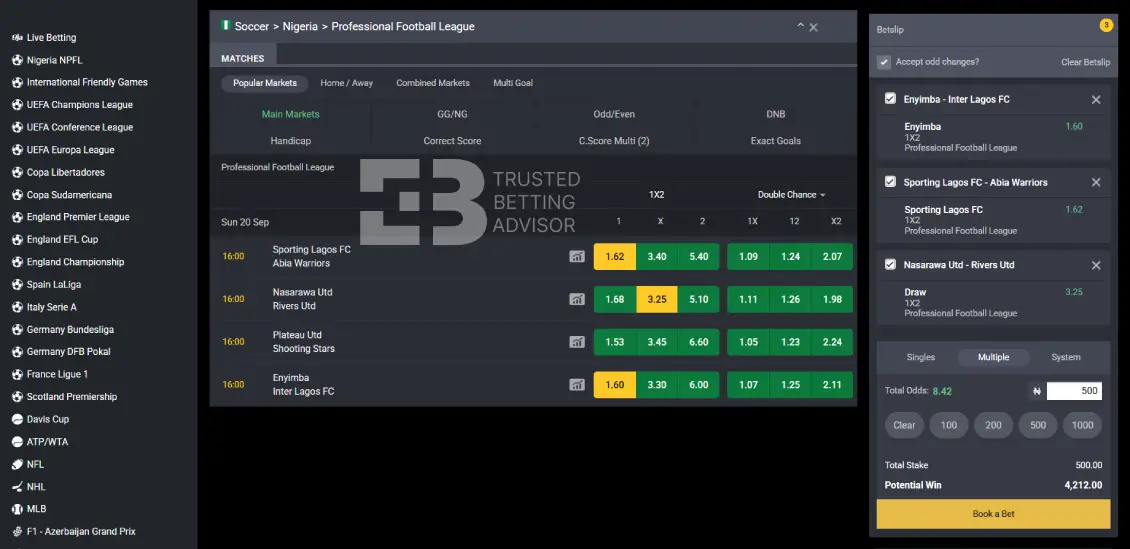 Bet9ja ACCA Betting