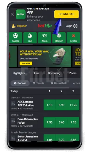 Bet9ja app download