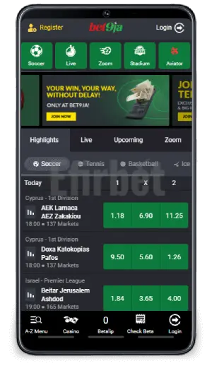 Bet9ja app sportsbook