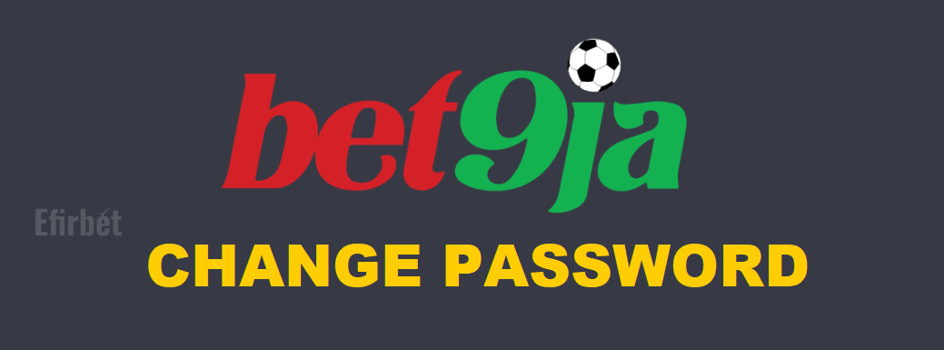 Bet9ja how to change password
