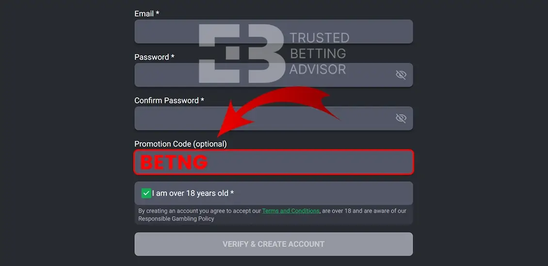 Bet9ja Promo Code Field