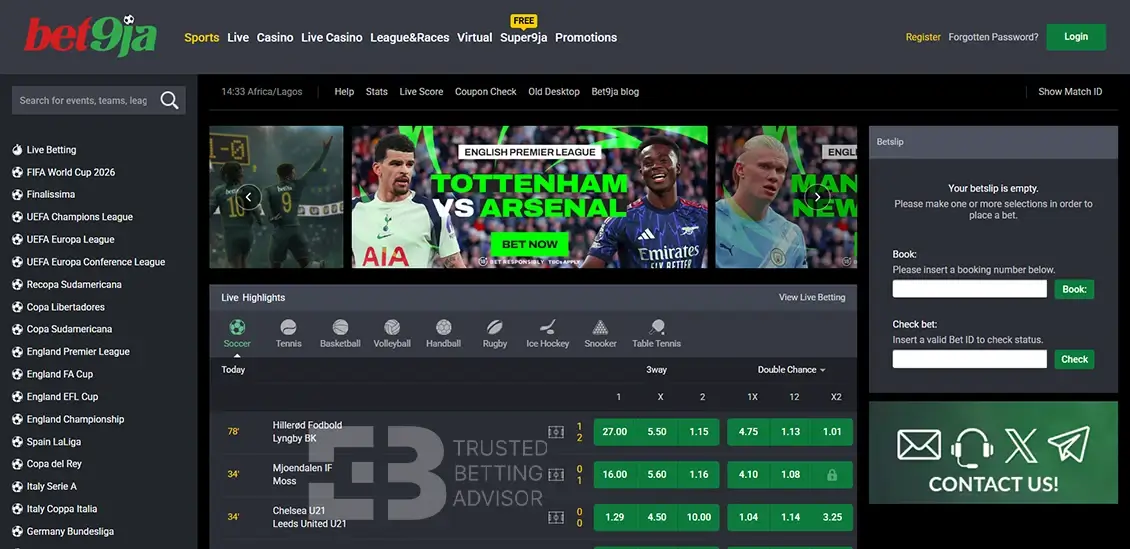 Bet9ja Sports Betting