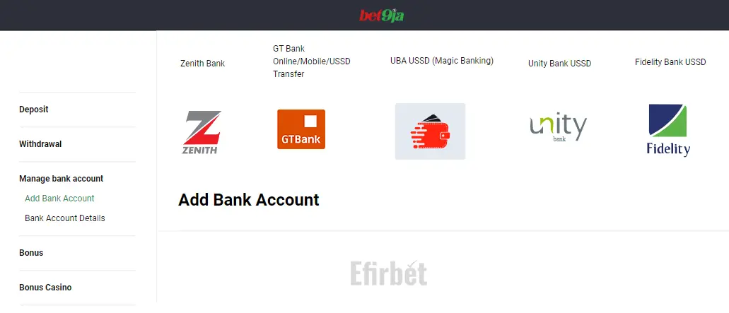 Bet9ja transfer funds to bank account