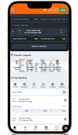 Betano App Sports Betting Section