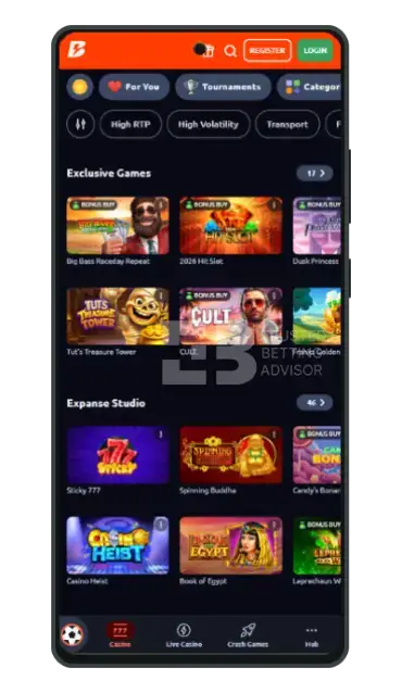 Betano mobile casino