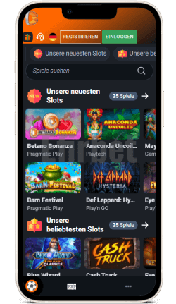 mobiles Casino in der Betano iOS-App