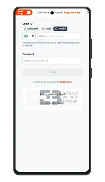 Betano Mobile App Login
