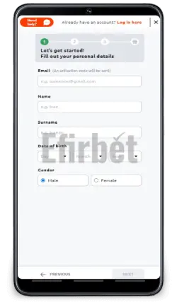 Betano Mobile Registration Process