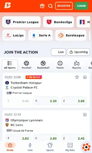 Betano mobile screenshot
