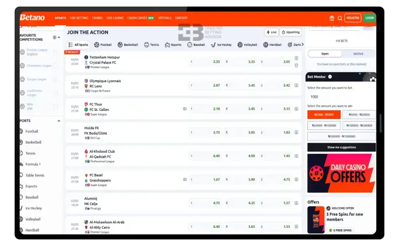betano mobile version