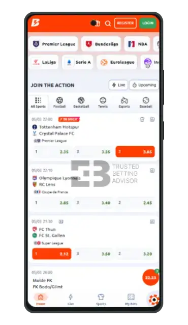 Betano Nigeria mobile app