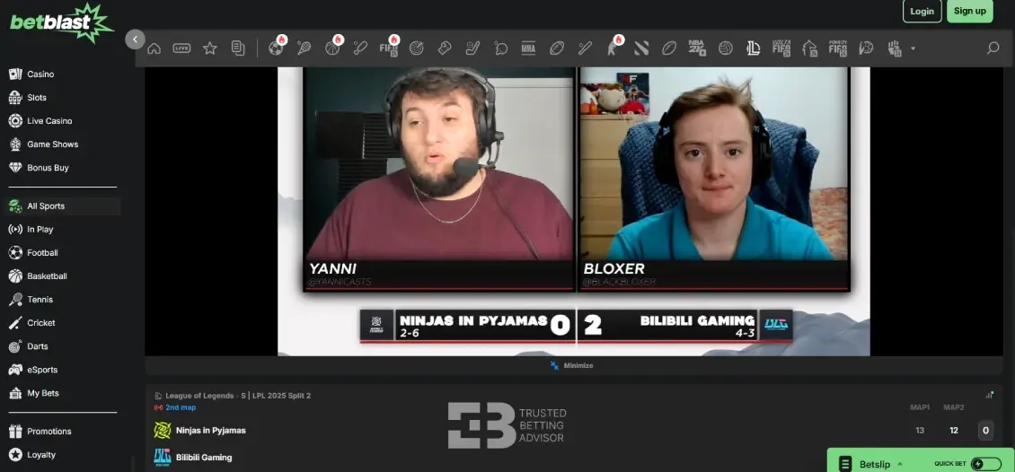 Betblast esports