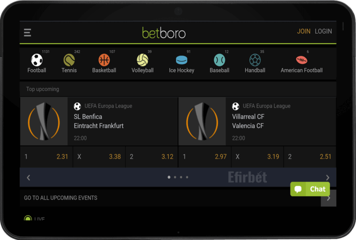 betboro mobile website version