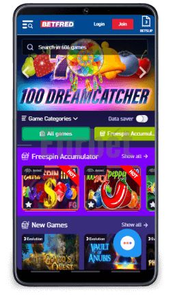 Betfred ZA Android app