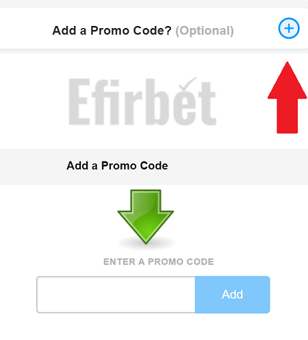 Betfred Bonus code enter field