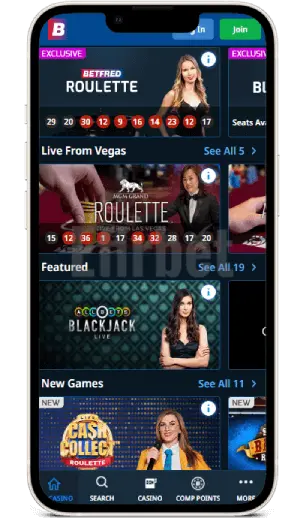 Betfred Mobile App Live Casino