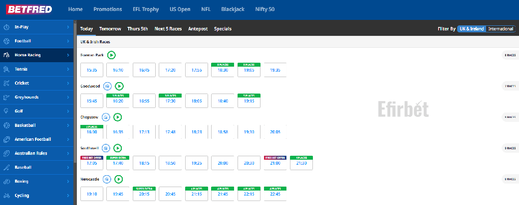 Betfred horse betting