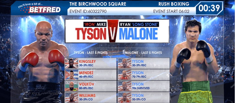 Betfred's Virtual Boxing