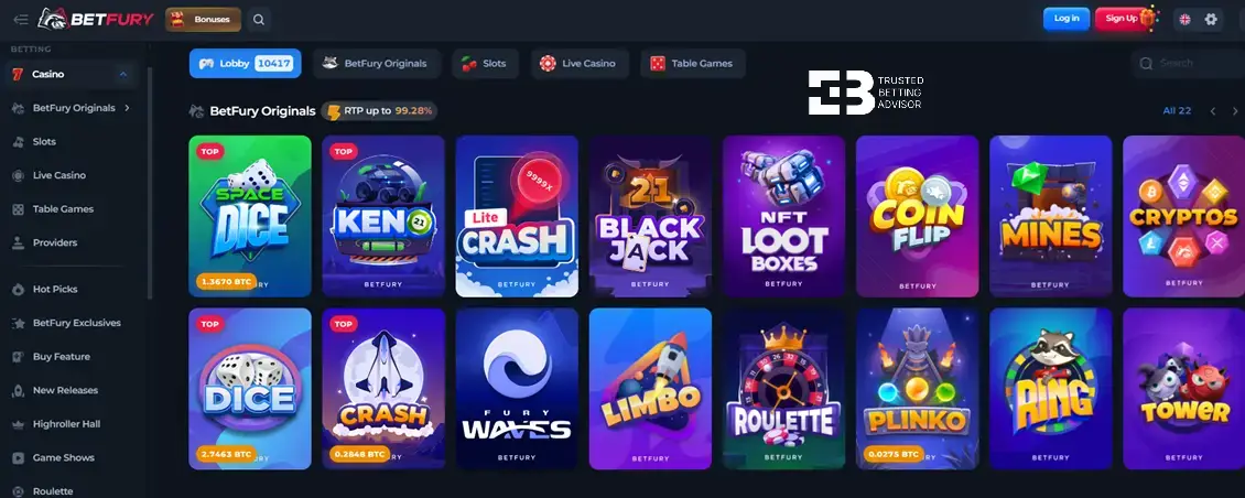 Betfury Casino