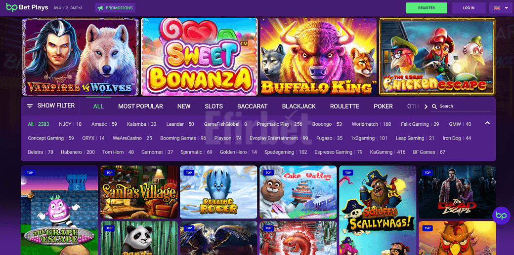 BetPlays casino games