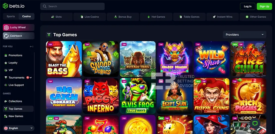 Bets.io Casino Games