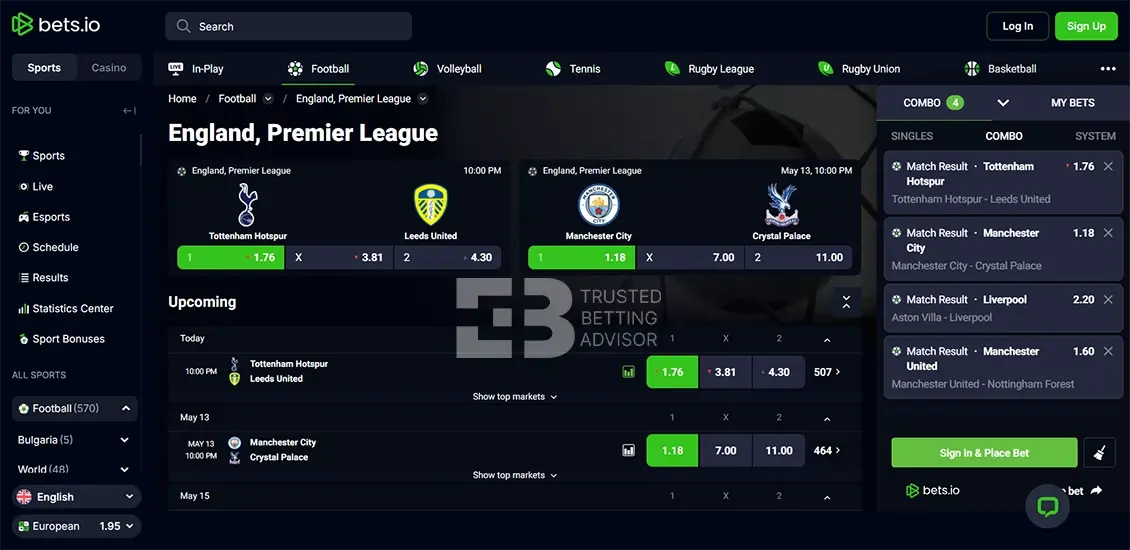 Bets.io Sports Betting