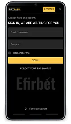 Betshezi Android App Login