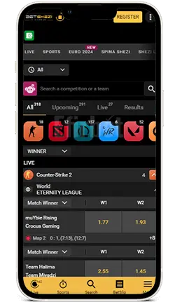 Betshezi iOS App Esports
