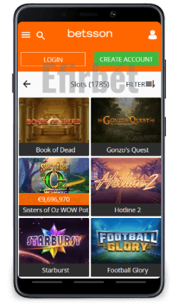 Betsson Casino Slots on Android