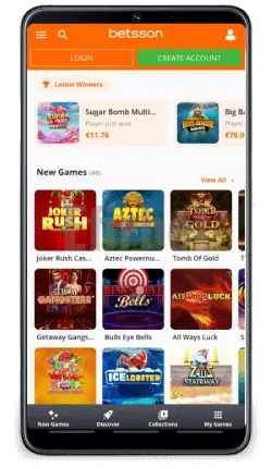 Betsson Mobile Casino Games