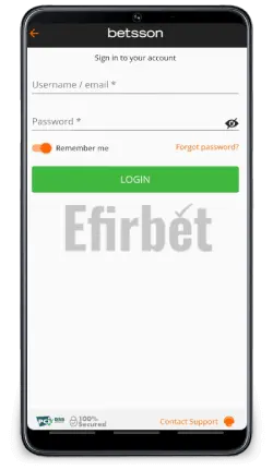 Betsson mobile