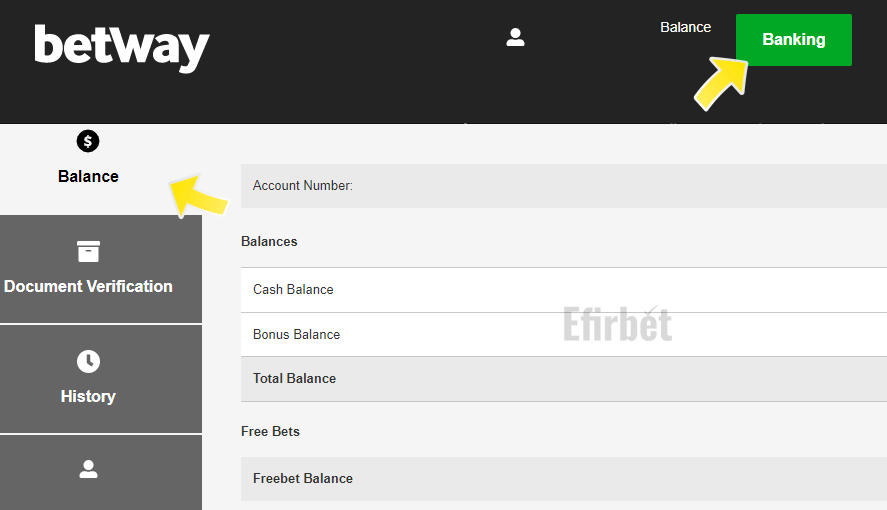 Betway balance check