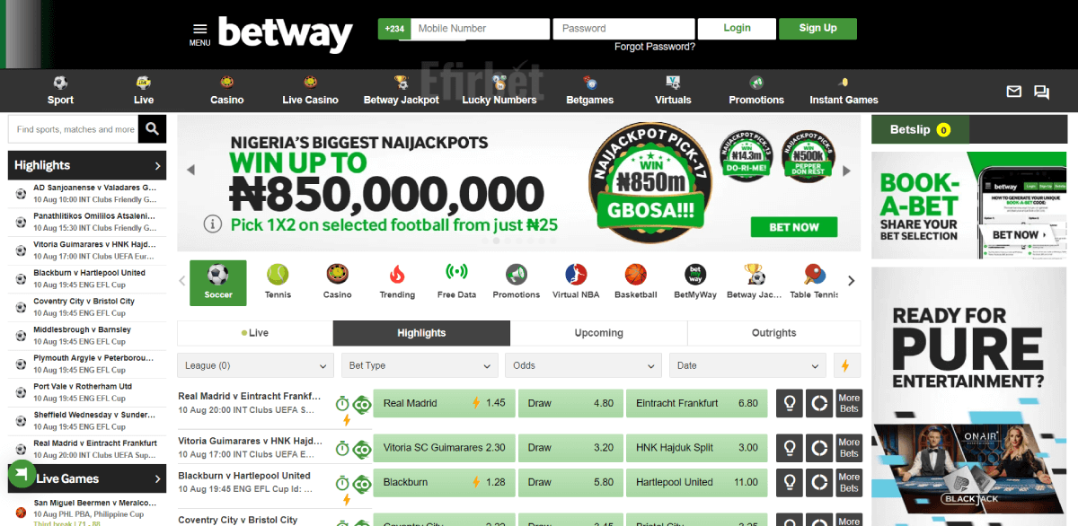 Betway TOP Bookmakers Nigeria