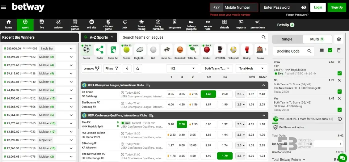 Betway betting makrets explained
