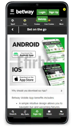 Betway data free app