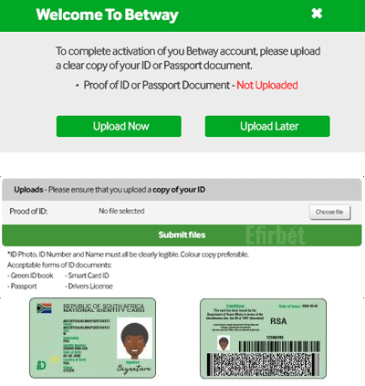 Betway FICA steps