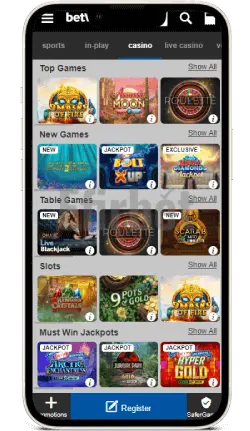 Betway mobile casino