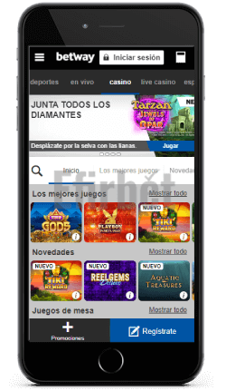 Casino móvil Betway para iOS