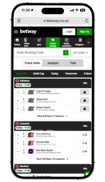 Betway app iOS sign up
