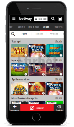Betway Vegas app til iOS