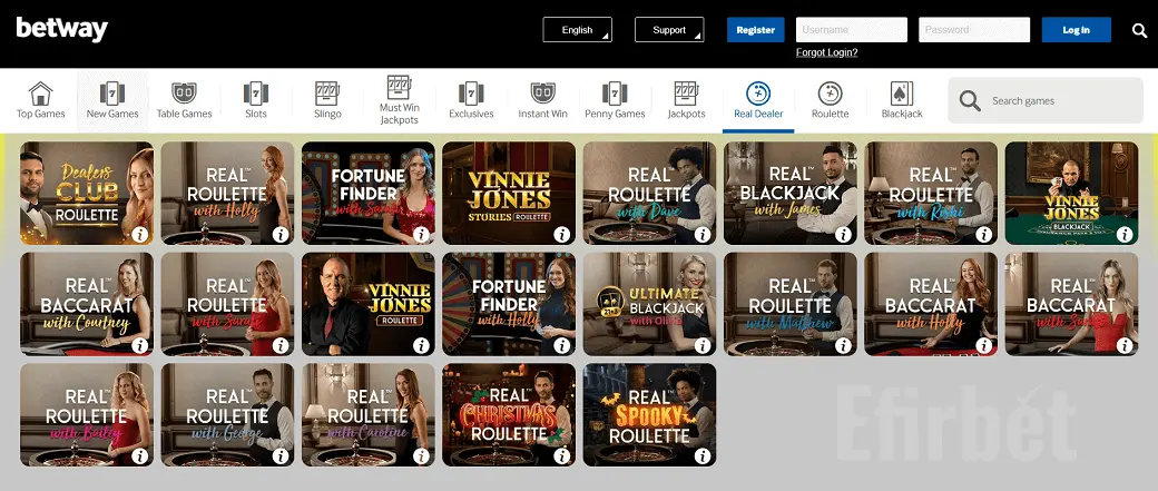 Betway live roulette