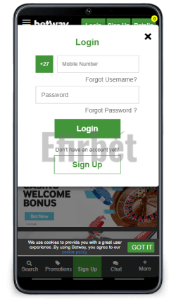 betway login my account app