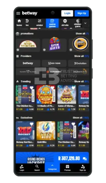 Betway Mobile App Casino