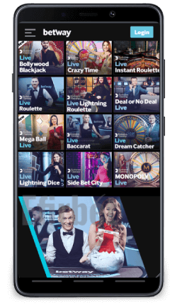 Betway mobile live dealer games on Android
