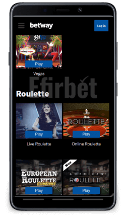 Betway mobile Roulette on Android