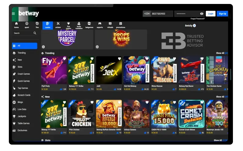 Betway Mobile Version