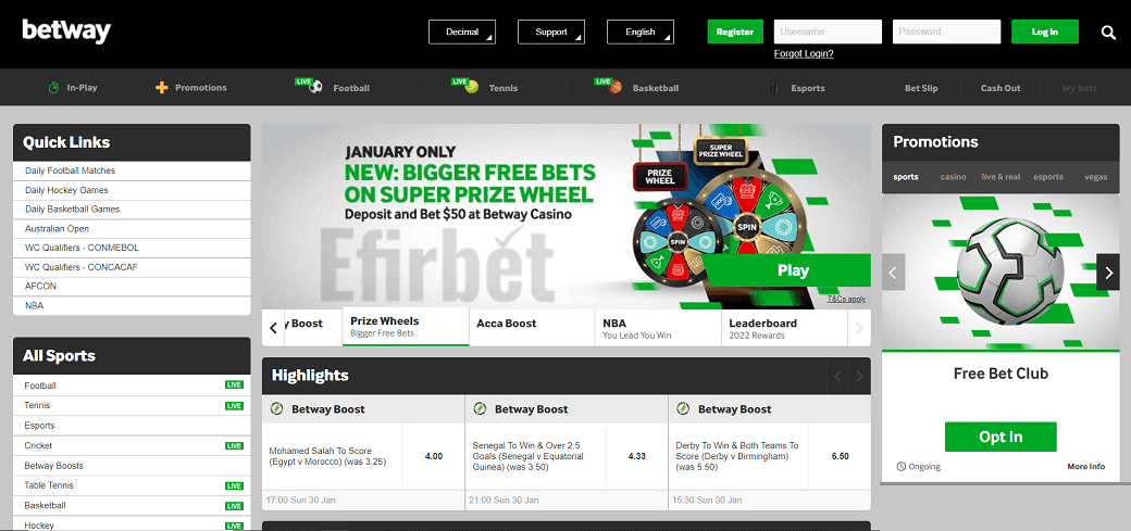 Betway Morocco bookmaker