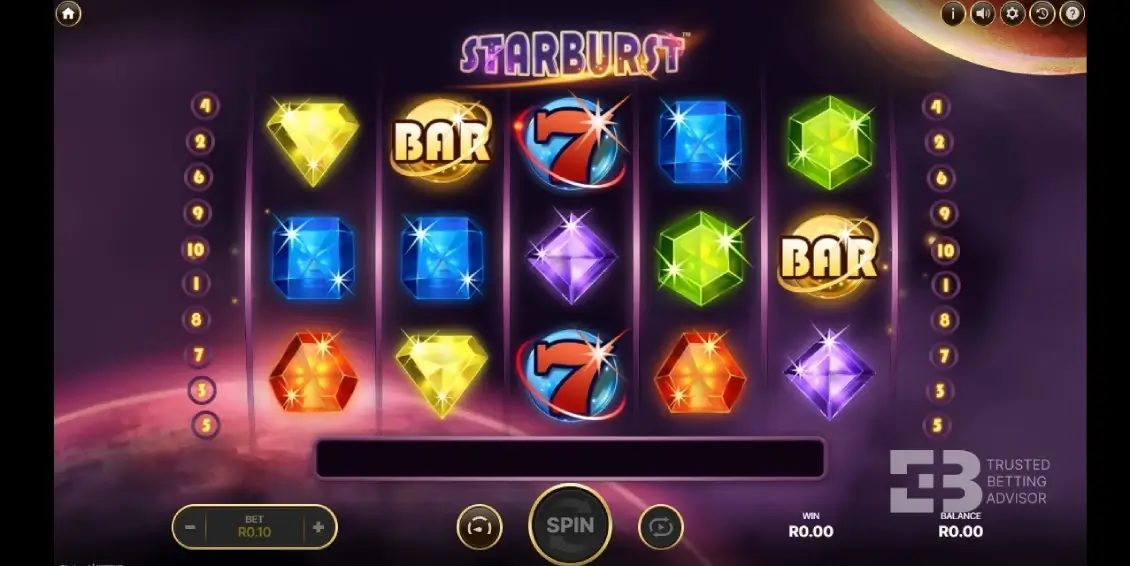 Starburst casino game Betway