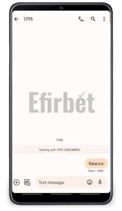 Betway SMS balance