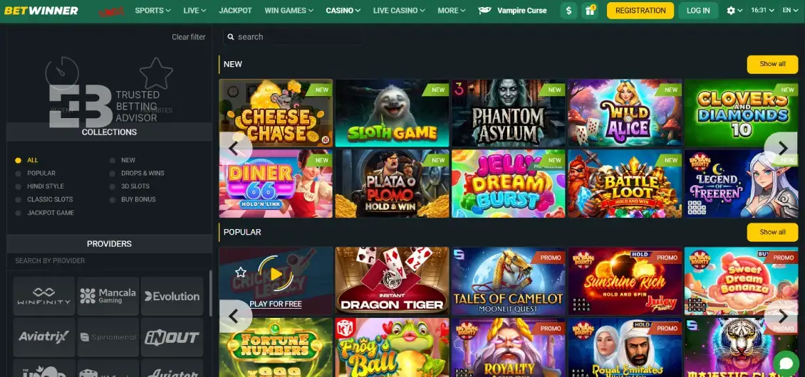 Betwinner casino